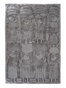 ISHOLA FOLORUNSO ARTWORK ALUMINUM PANEL PALM TAPER