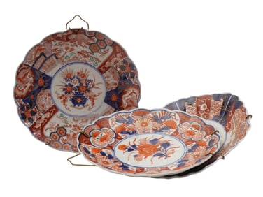 VINTAGE JAPANESE KINRANDE STYLE IMARI PORCELAIN PLATES