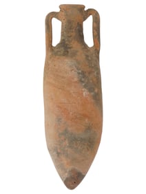 ANCIENT GRECO ROMAN TERRACOTTA WINE AMPHORA