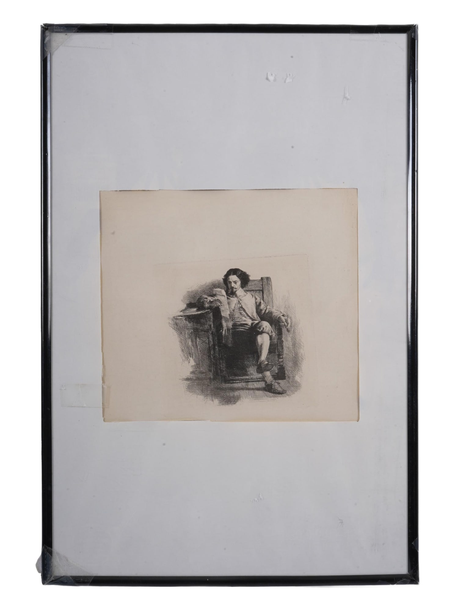 JOHN DAWSON WATSON BRITISH ETCHING THE BALLAD