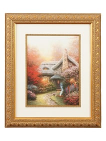 THOMAS KINKADE LANDSCAPE OFFSET LITHOGRAPH W COA
