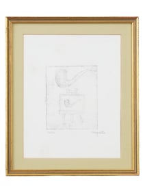 SIGNED RENE MAGRITTE  LIMITED EDITION ETCHING