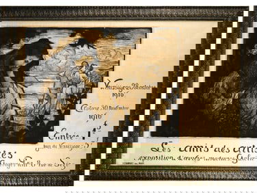 LITHOGRAPH POSTER BY MAURICE CHABAS FRIENDS OF ARTISTS