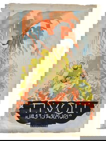 1918 DANISH POSTER TIVOLI GARDENS THOR BOGELUND JENSEN