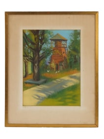 PASTEL ON PAPER PAINTING SIGNED MILDRED FEINBERG