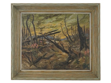 CHARLES WILLETTE AMERICAN LANDSCAPE OIL PAINTING