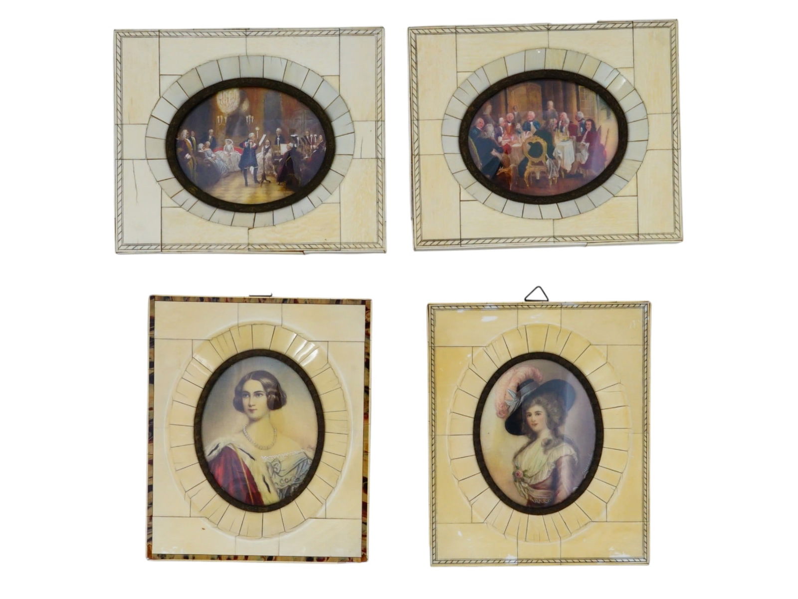 COLLECTION OF MINIATURE PAINTINGS SIGNED FRAMED (1 of 11)