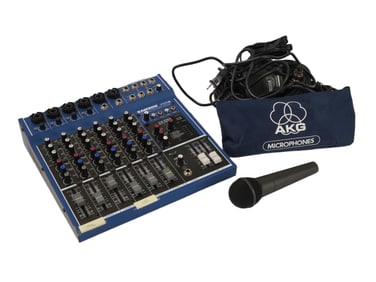 SAMSON MDR8 PROFESSIONAL STEREO MIXER AND MICROPHONE