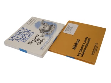 VINTAGE MINKUS STAMP ALBUM SUPPLEMENT PAGES