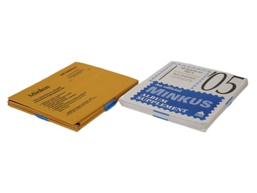 VINTAGE MINKUS STAMP ALBUM SUPPLEMENT PAGES