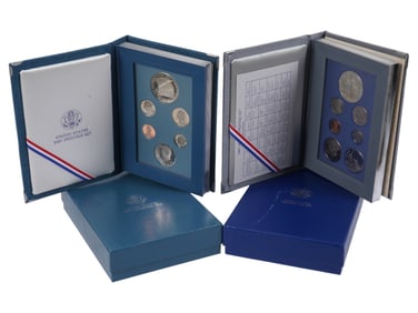 PAIR OF 1980S US MINT PRESTIGE PROOF SETS IOB