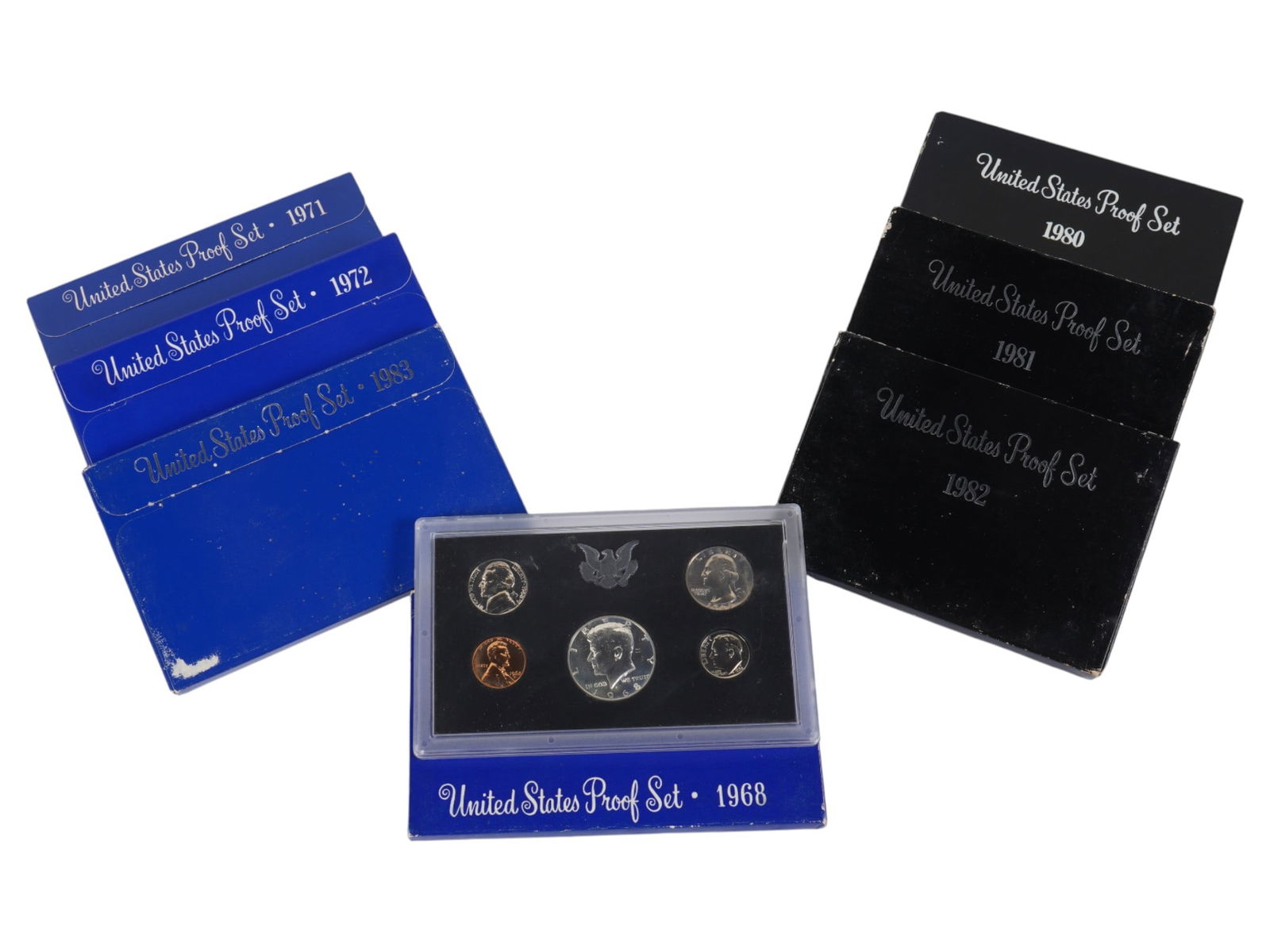 VINTAGE UNITED STATES MINT PROOF SETS OF VARIOUS YEARS (1 of 4)