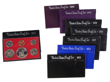 VINTAGE UNITED STATES MINT PROOF SETS OF VARIOUS YEARS