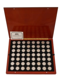 SET OF GOLD LAYERED U.S. STATE AND TERRITORY QUARTERS