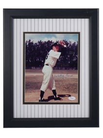 WHITEY FORD AUTOGRAPHED BASEBALL PHOTO