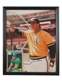 VTG AMERICAN AUTOGRAPHED JOSE CANSECO SPORTS PHOTO