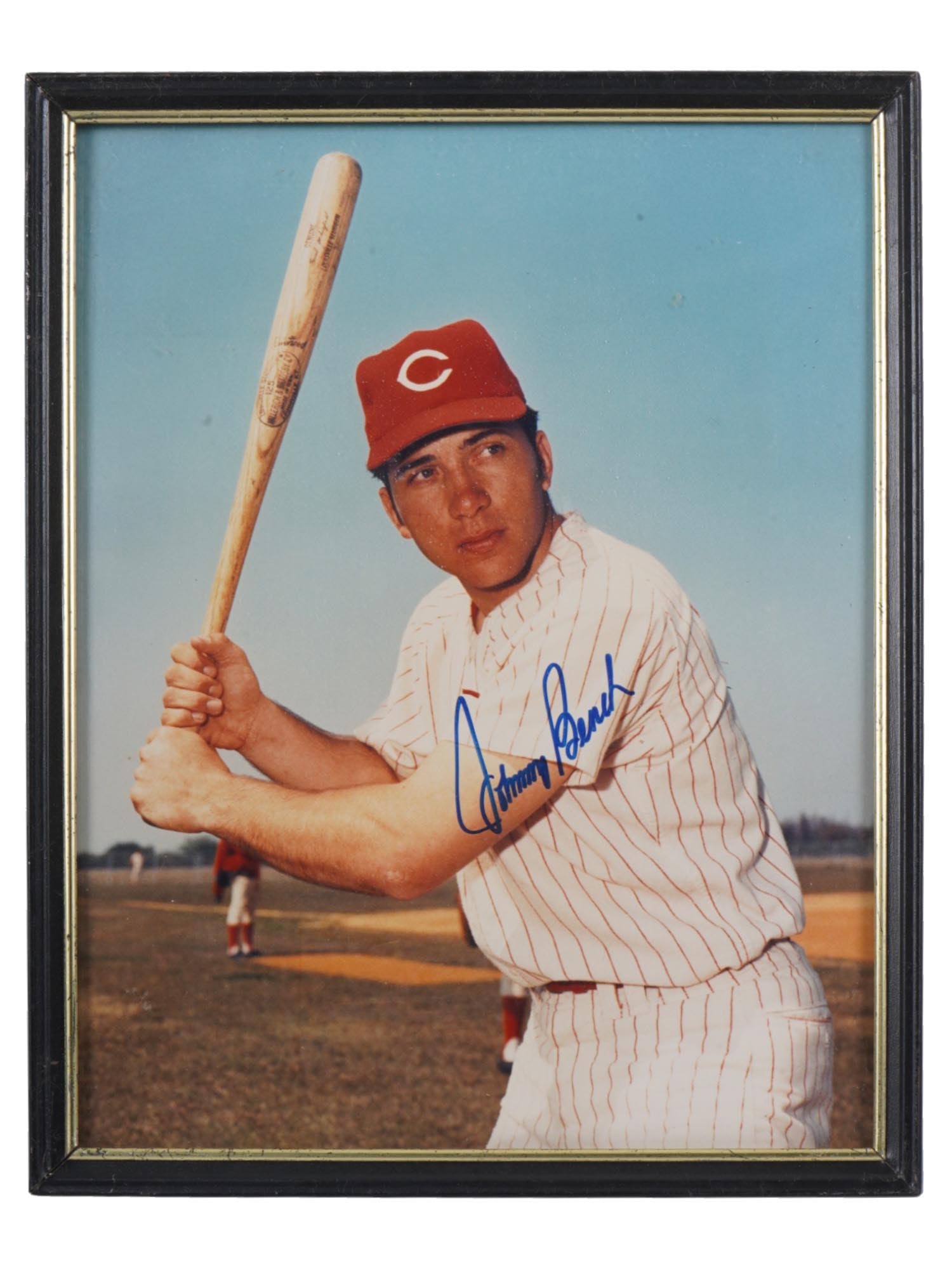 JOHNNY LEE BENCH AUTOGRAPHED SPORTS PHOTO (1 of 4)