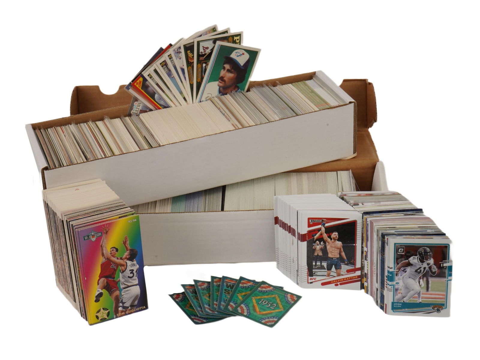 LARGE COLLECTION OF VINTAGE AMERICAN SPORTS CARDS (1 of 3)