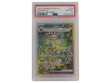 2024 POKEMON SV8A JP LEAFEON EX 200 PSA 10