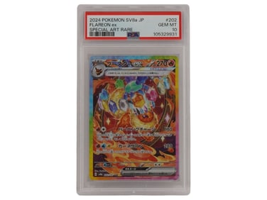 2024 POKEMON SV8A JP FLAREON EX 202 PSA 10