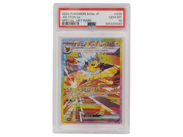 2024 POKEMON SV8A JP JOLTEON EX 209 PSA 10