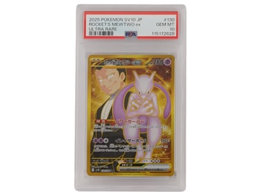 2025 POKEMON SV10 JP ROCKET'S MEWTWO EX 130 PSA 10