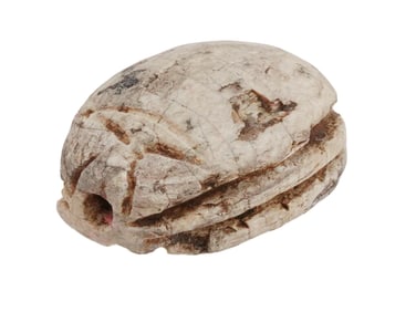 ANCIENT EGYPTIAN STEATITE SCARAB BEAD 700 TO 200 BC