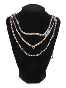 ANCIENT ROMAN GLASS STEATITE BEADS NECKLACES 2000 BC