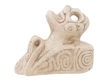 ANCIENT PRE COLUMBIAN TAINO ANTHROPOMORPHIC ZEMI FIGURE