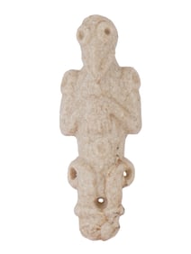 PRE COLUMBIAN TAINO STONE FIGURAL AMULET PENDANT