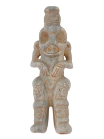 PRE COLUMBIAN TAINO COHOBA INHALER STONE FIGURE