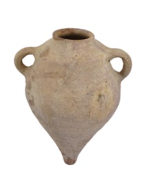 ANCIENT BYZANTINE TERRACOTTA WINE AMPHORA 200 TO 400 AD