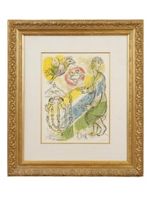 MARC CHAGALL MISSION OF BEZALEEL COLOR LITHOGRAPH