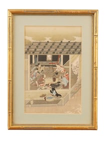 JAPANESE ARTISANS WOODBLOCK PRINT BY TOSA MITSUOKI