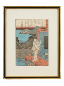 UTAGAWA KUNISADA ANTIQUE JAPANESE WOODBLOCK PRINT