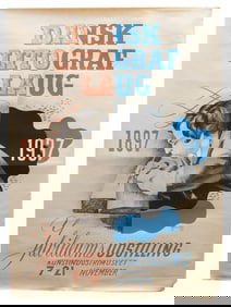 A RARE ORIGINAL DANISH EXHIBITION POSTER