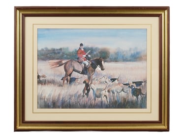 AMERICAN WATERCOLOR PAINTING BY VIVIEN WELLER