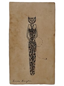 MIXED MEDIA PAINTING SIGNED LEONORA CARRINGTON