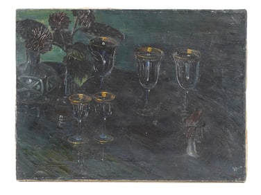 STILL LIFE PAINTING SIGNED JOHN MUIR MUCCIARIELLO