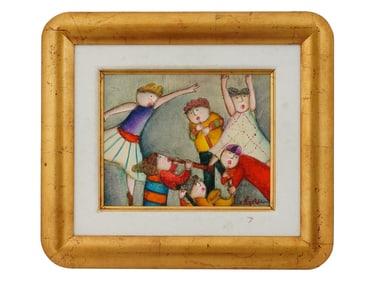 ENGLISH OIL PAINTING ON CANVAS BY JOYCE ROYBAL