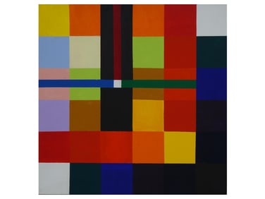 ITALIAN ABSTRACT OIL PAINTING BY RAFFAELE DRAGANI