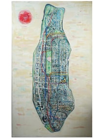 RUSSIAN AMERICAN ACRYLIC PAINTING BY DASHA FURSEY