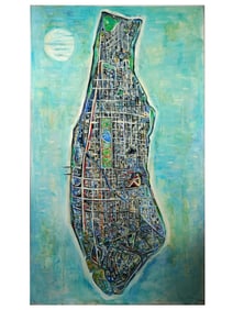 RUSSIAN AMERICAN ACRYLIC PAINTING BY DASHA FURSEY