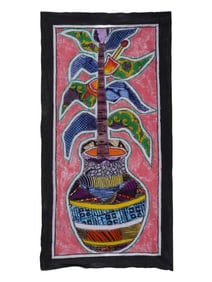 KAYODE BURAIMOH STITCH FABRIC ARTWORK FLOWER POT
