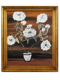 CHINESE FRENCH STILL LIFE PAINTING SIGNED