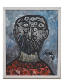 INDIAN OIL PAINTING BY FRANCIS NEWTON SOUZA