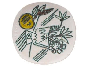 LTD PABLO PICASSO FOR MADOURA POTTERY CERAMIC PLATE