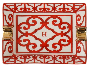 HERMES BALCON DU GUADALQUIVIR PORCELAIN ASHTRAY