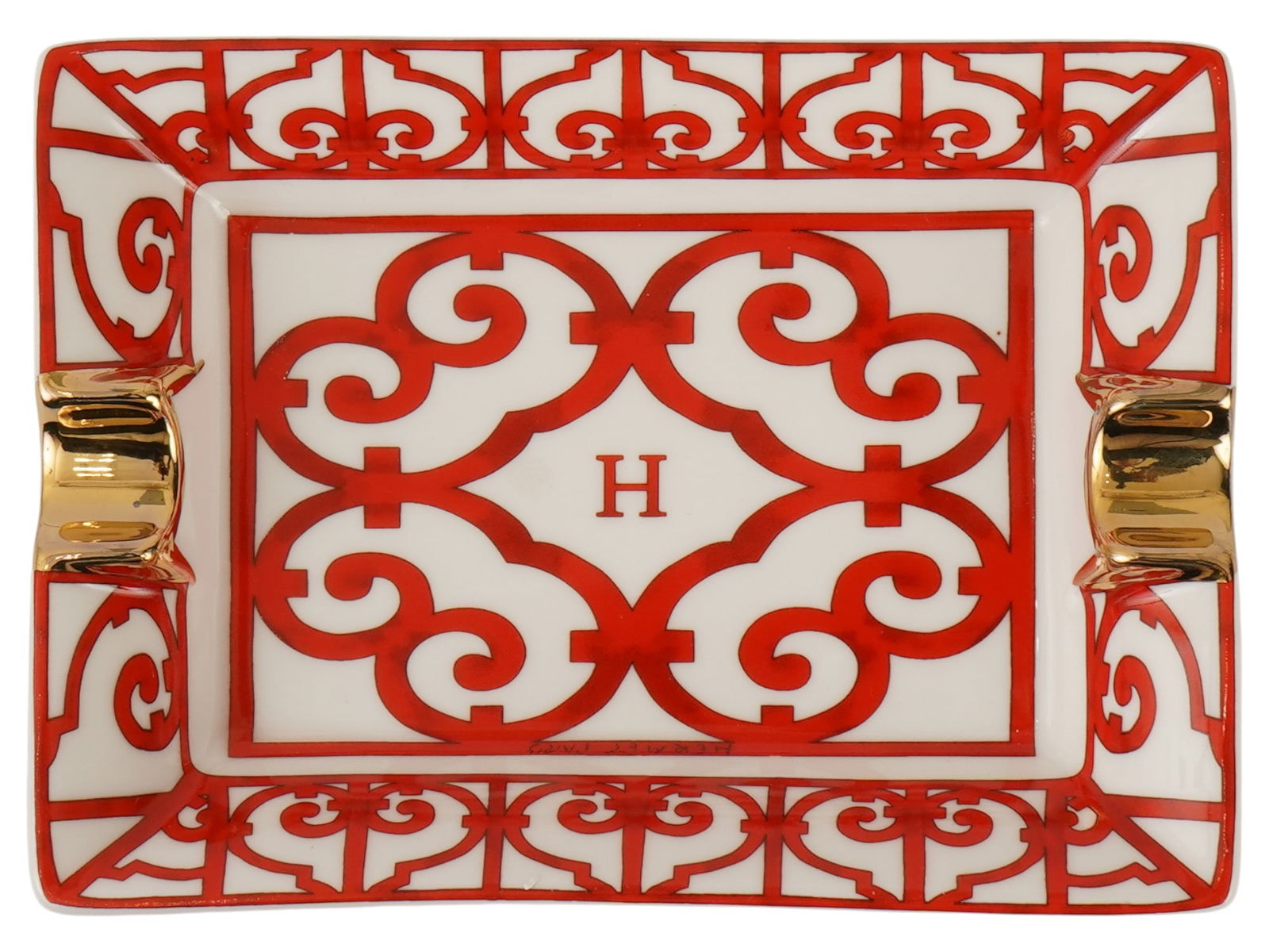 HERMES BALCON DU GUADALQUIVIR PORCELAIN ASHTRAY (1 of 7)