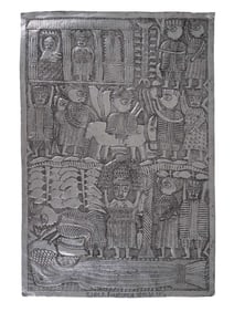 ISHOLA FOLORUNSO ARTWORK ALUMINUM PANEL 16 HEAD LAMPS